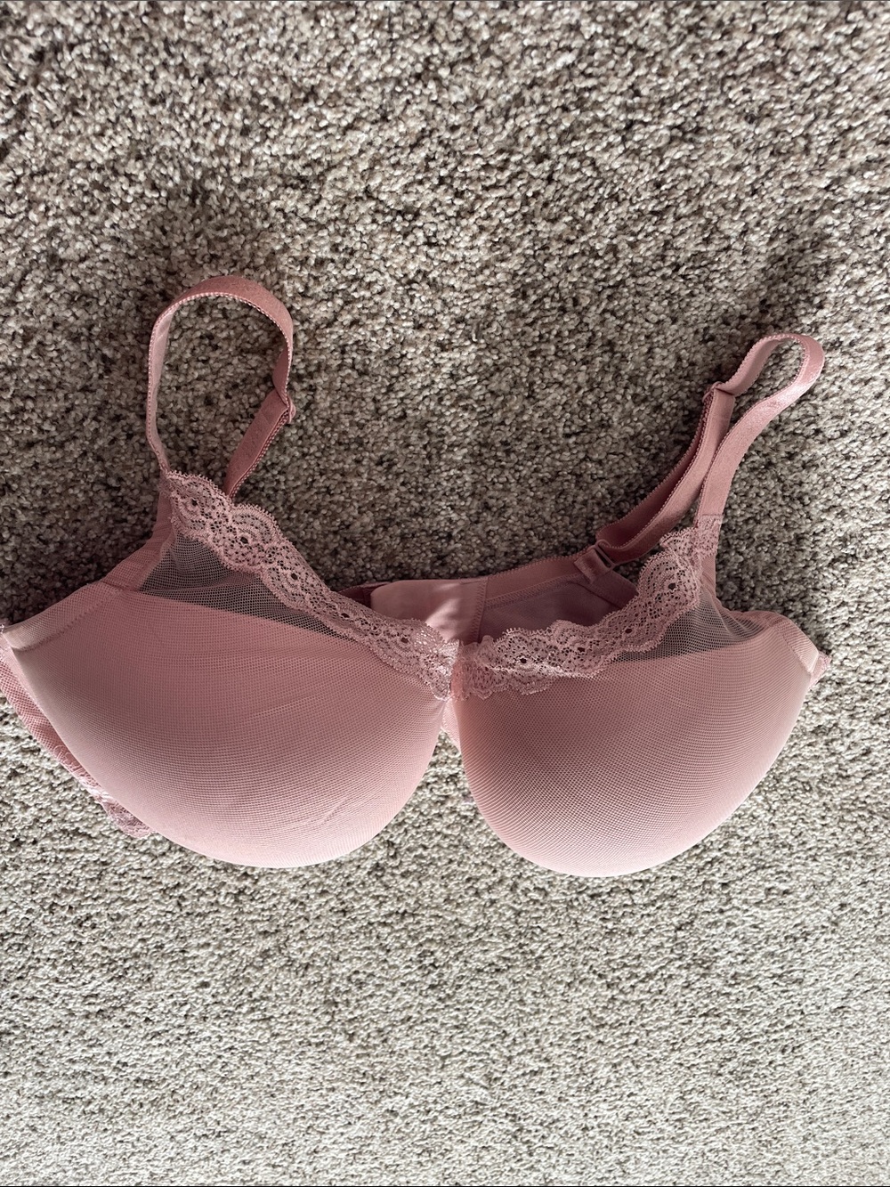 torrid Mauve Lace-Trim Push Up Bra 42G